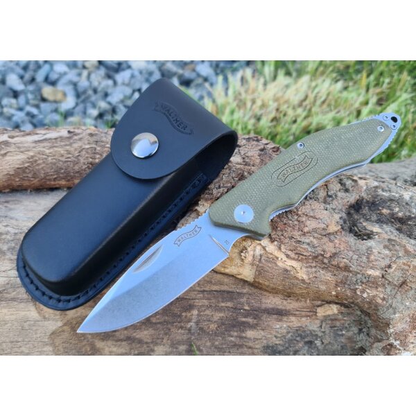 Walther GNK 2 Green Nature Knife D2 Stahl Micarta Griff