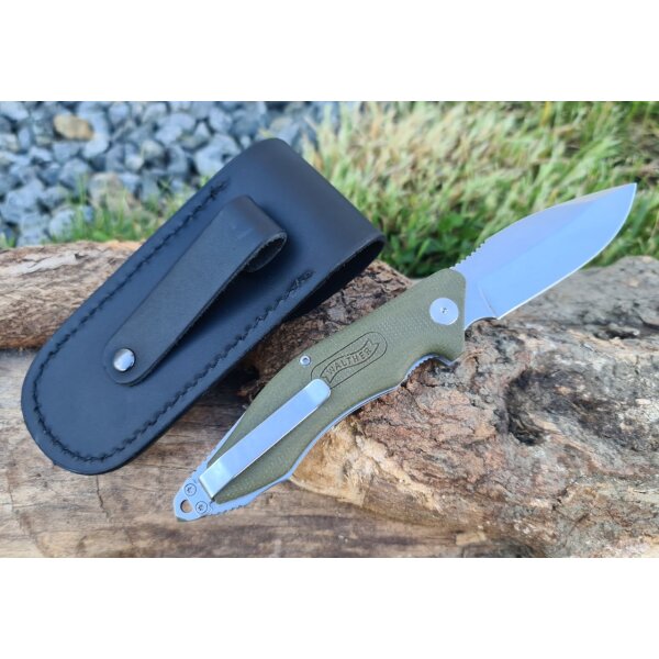 Walther GNK 2 Green Nature Knife D2 Stahl Micarta Griff