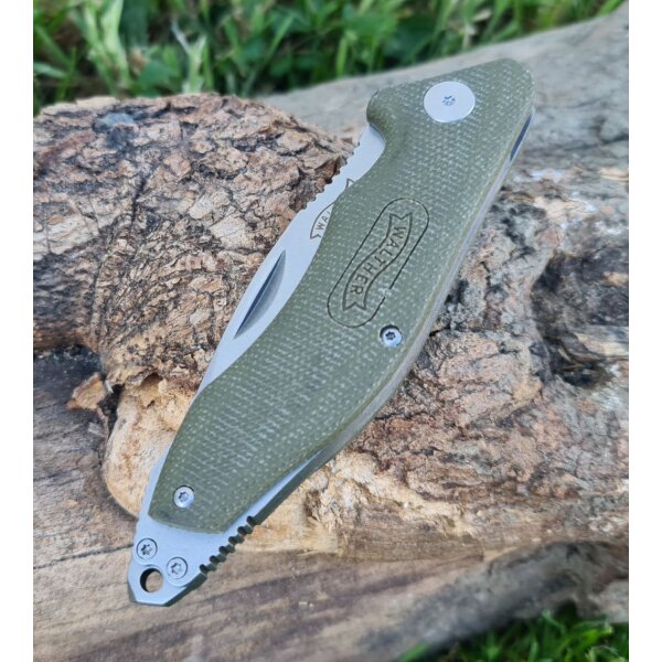 Walther GNK 2 Green Nature Knife D2 Stahl Micarta Griff