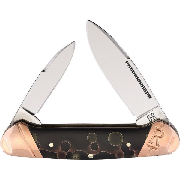 Rough Ryder Canoe Copper Swirl Slipjoint Taschenmesser Kupfer Messer