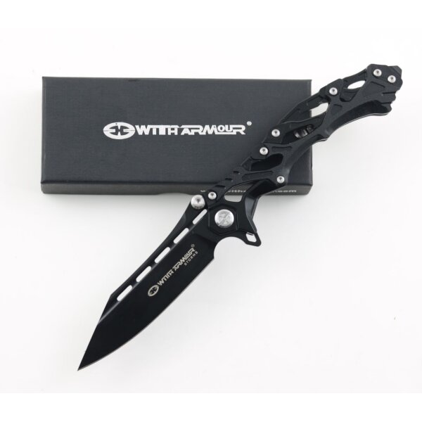 WithArmour Alien schwarz black gehärteter AUS-8 Stahl