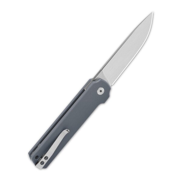 QSP Knife LARK Folder Grey G10 14C28N