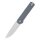 QSP Knife LARK Folder Grey G10 14C28N