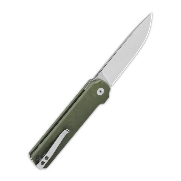 QSP Knife LARK Folder Olive G10 14C28N
