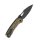 QSP Knife Hornbill Golden Carbon S35VN Folder Blackwash
