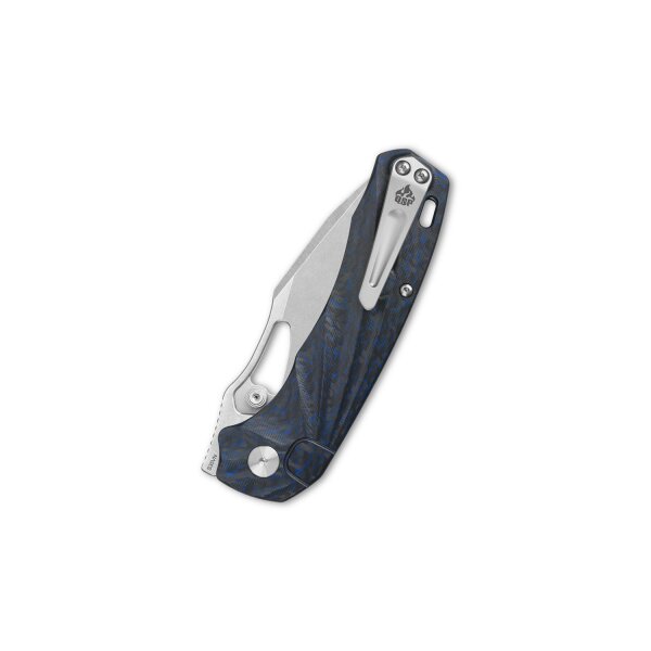 QSP Knife Hornbill Blue Carbon S35VN Folder