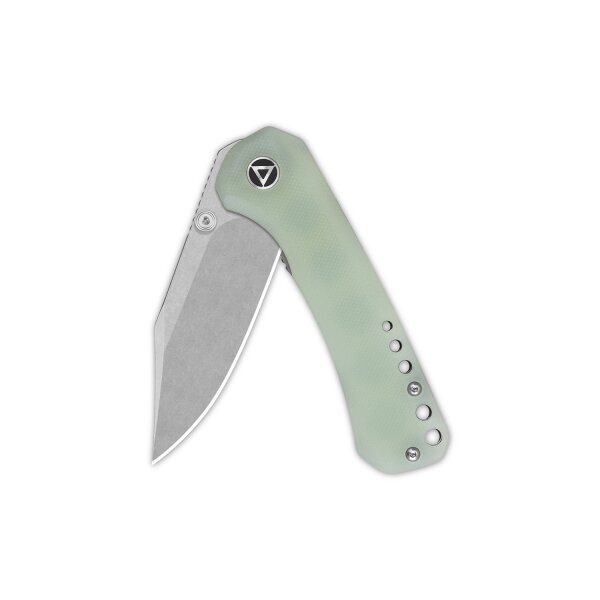 QSP Knife Kestrel Folder 14C28N Jade G10