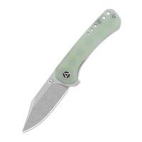QSP Knife Kestrel Folder 14C28N Jade G10