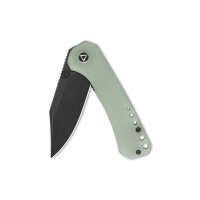 QSP Knife Kestrel Folder 14C28N Jade G10 Blackwash