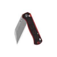 QSP Knife Swordfish Red-Black Button Lock