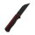 QSP Knife Swordfish Red-Black Button Lock Blackwash
