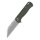 QSP Knife Swordfish Green Micarta Button Lock Stonewash