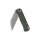 QSP Knife Swordfish Green Micarta Button Lock Stonewash