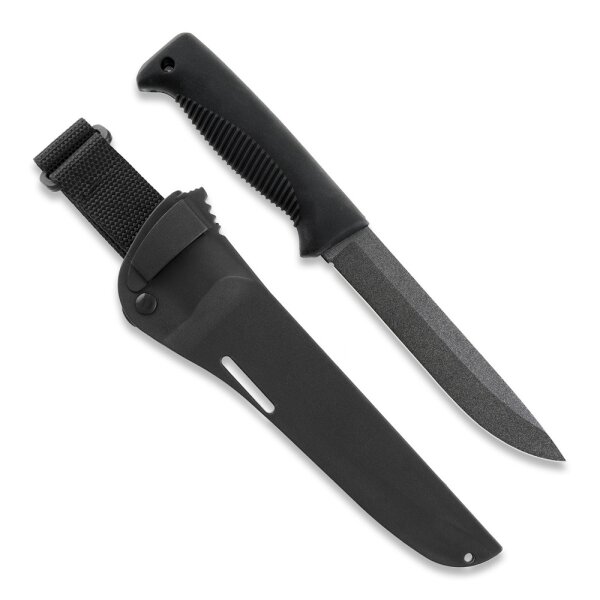 Peltonen Knives Sissipuukko M95 Ranger Knife Bushcraft Kunststoffscheide Black