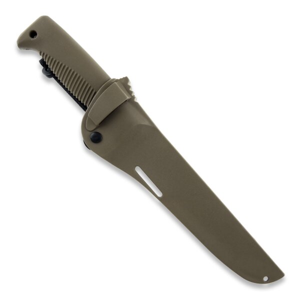 Peltonen Knives Sissipuukko M95 Ranger Tactical Knife Kunststoffscheide Coyote