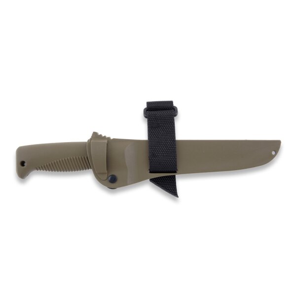 Peltonen Knives Sissipuukko M95 Ranger Tactical Knife Kunststoffscheide Coyote