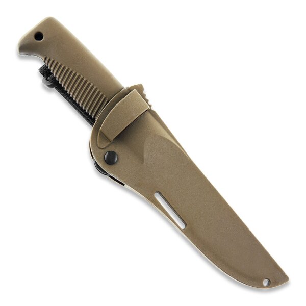 Peltonen Knives Puukko M07 Ranger Bushcraft Cerakote FDE Kunststoffscheide Coyote