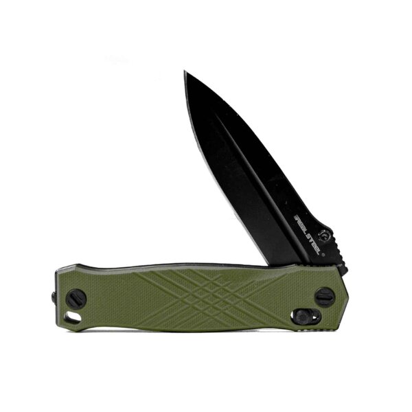 Real Steel Muninn Green G10 Slide Lock