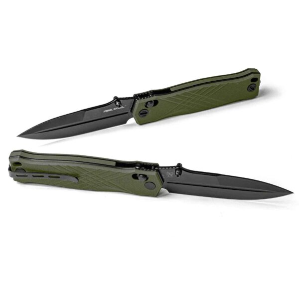 Real Steel Muninn Green G10 Slide Lock