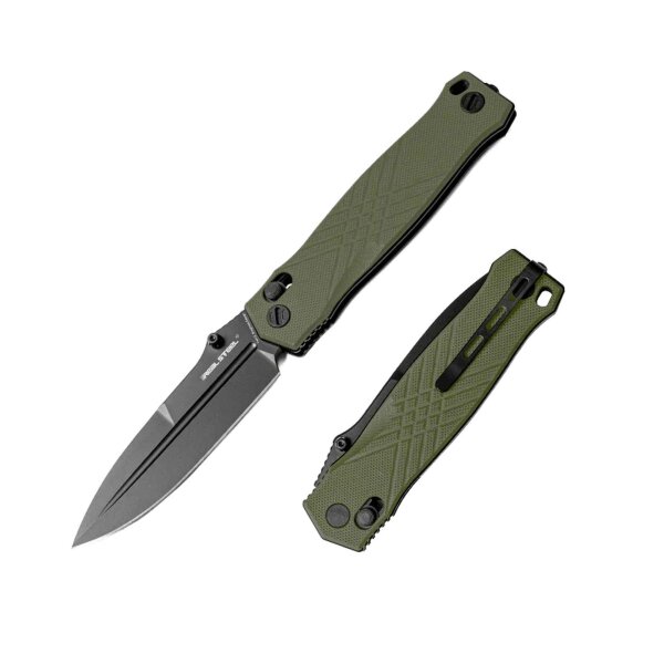 Real Steel Muninn Green G10 Slide Lock