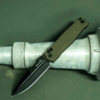 Real Steel Muninn Green G10 Slide Lock