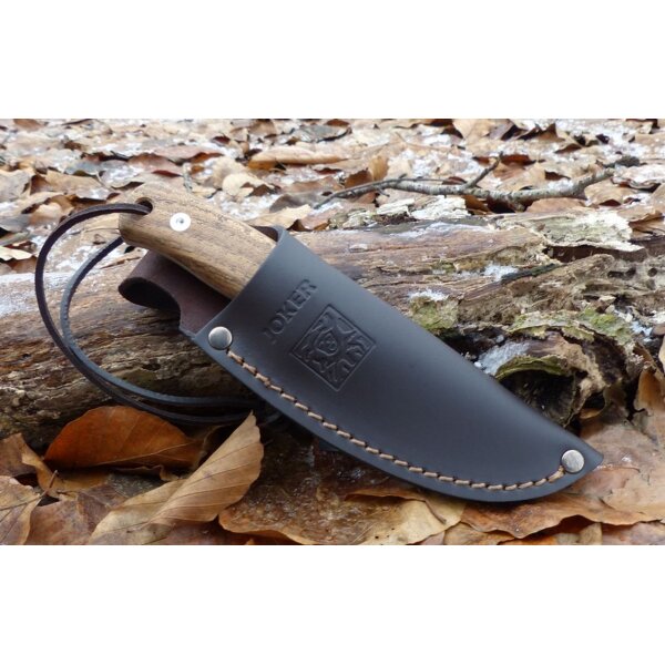 Joker Rabbit Jagdmesser 4416 Stahl Bocoteholz inkl. Lederscheide