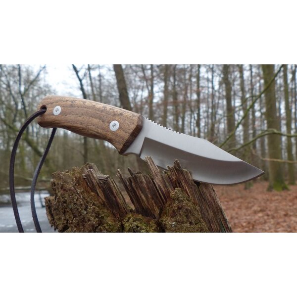 Joker Rabbit Jagdmesser 4416 Stahl Bocoteholz inkl. Lederscheide