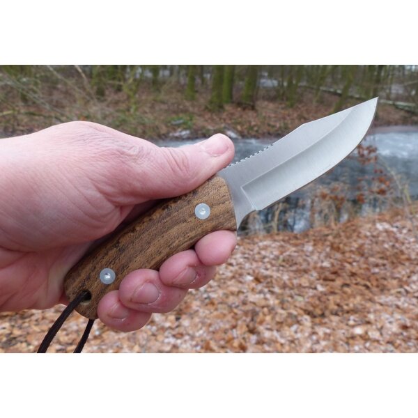 Joker Rabbit Jagdmesser 4416 Stahl Bocoteholz inkl. Lederscheide
