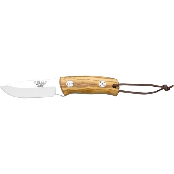 Joker Rabbit Jagdmesser 4116 Stahl Olivenholz inkl. Lederscheide