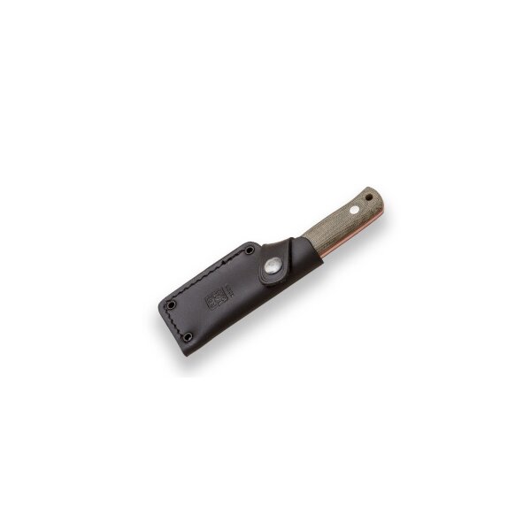 Joker Erizo TS1 Jagdmesser N695 Stahl Green Canvas Lederscheide