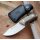 Joker Erizo TS1 Jagdmesser N695 Stahl Green Canvas Lederscheide