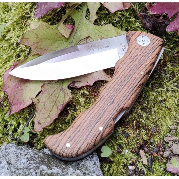Joker Terrier Zweihandmesser Backlock 4116 Stahl Bocoteholz