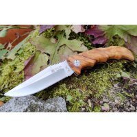 Joker Terrier Zweihandmesser Backlock Folder Olivenholz