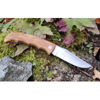 Joker Terrier Zweihandmesser Backlock Folder Olivenholz