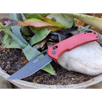SRM Knives 9203-MR2 Folder 10Cr15CoMoV Stahl Micarta Rot