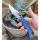 SRM Knives 9203-ME Folder 10Cr15CoMoV Stahl Micarta Blau