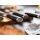 Böker Solingen Meisterklinge Damast Santoku mit Räuchereichegriff