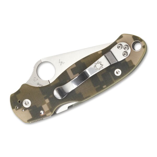 Spyderco Para 3 Camo CPM-S-45N Stahl Compression Lock Tarn Camouflage 01SP242