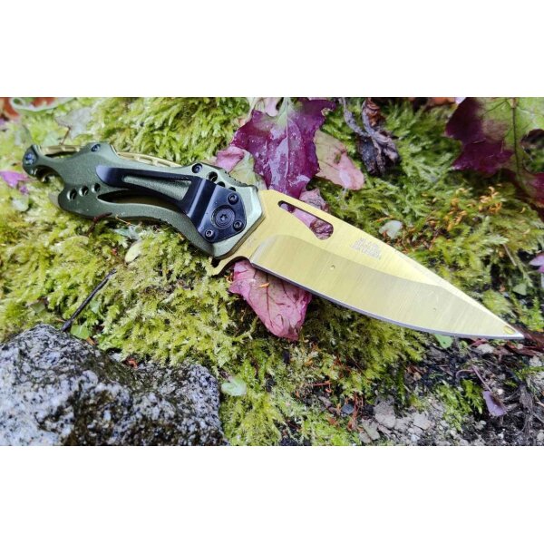 Mtech Moss Green Folder mit Flaschenöffner