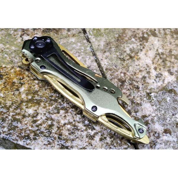 Mtech Moss Green Folder mit Flaschenöffner