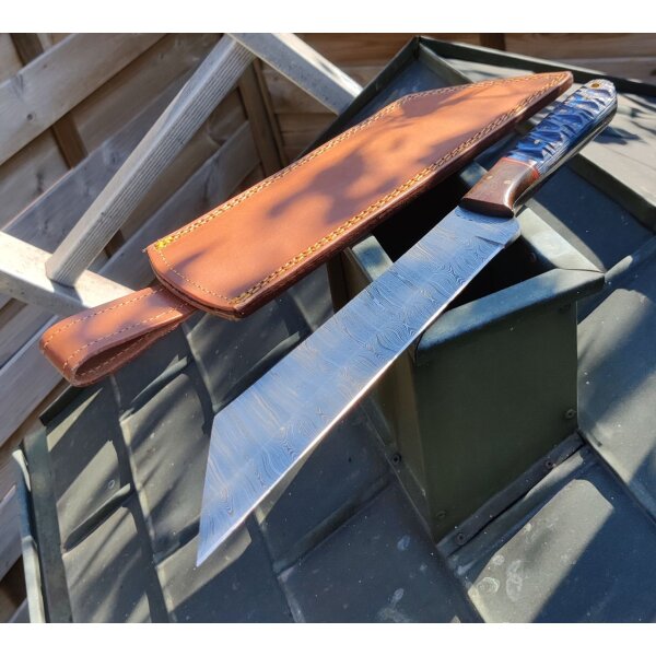 Damascus Seax Camper Outdoormesser