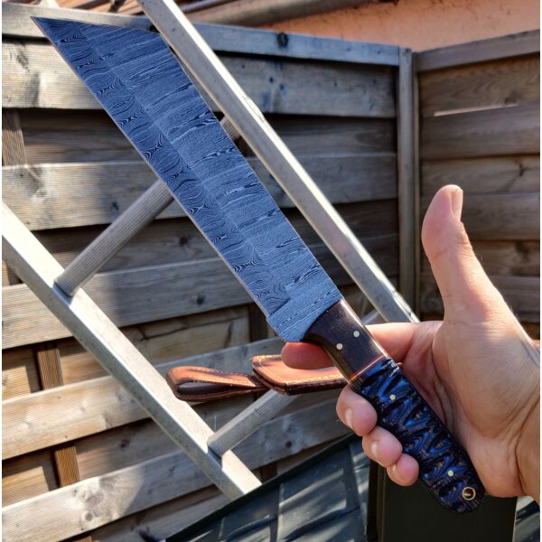 Damascus Seax Camper Outdoormesser