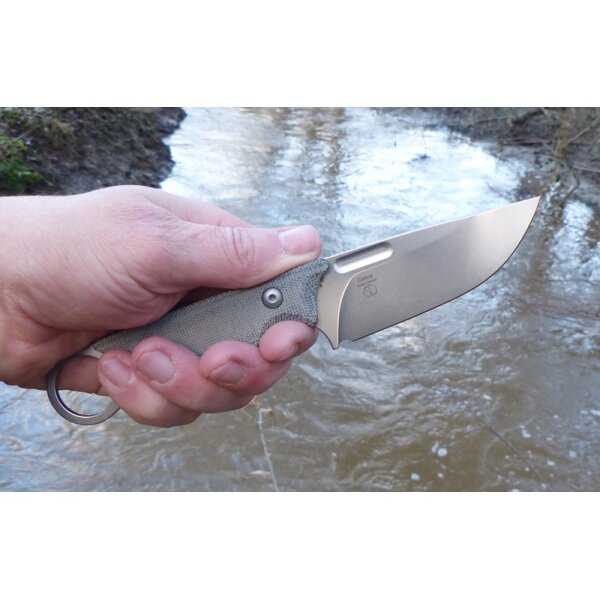 Kizer Cabox Fahrtenmesser D2 Stahl Micarta
