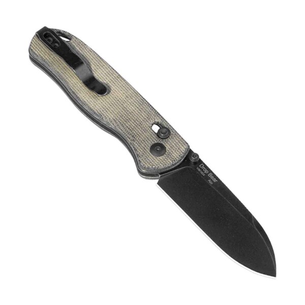 Kizer DROP BEAR Clutch Lock Folder Micarta Green