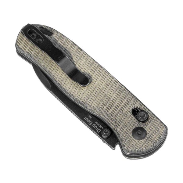 Kizer DROP BEAR Clutch Lock Folder Micarta Green