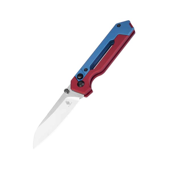Kizer Hyper Button Lock S35VN Stahl Red-Blue Aluminium Ki3632A1