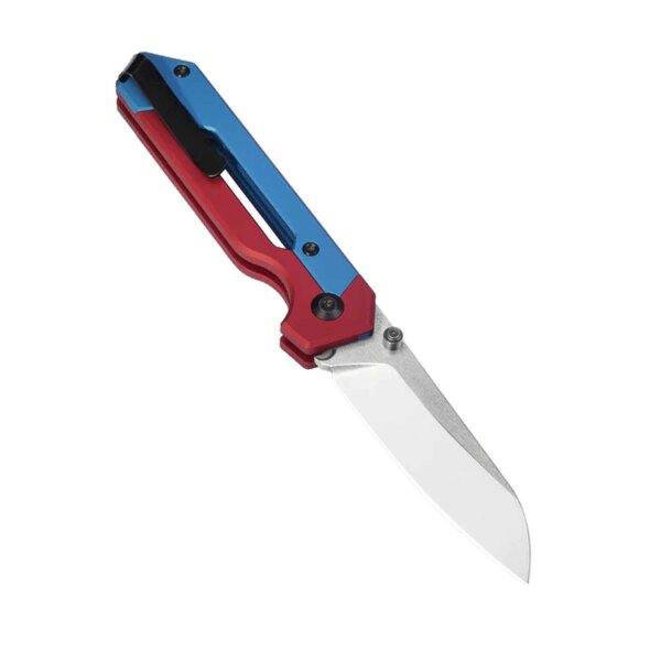 Kizer Hyper Button Lock S35VN Stahl Red-Blue Aluminium Ki3632A1