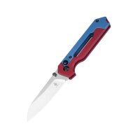 Kizer Hyper Button Lock S35VN Stahl Red-Blue Aluminium...