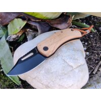 Albainox Stiple Black Blade Slipjoint mit Lederriemen...