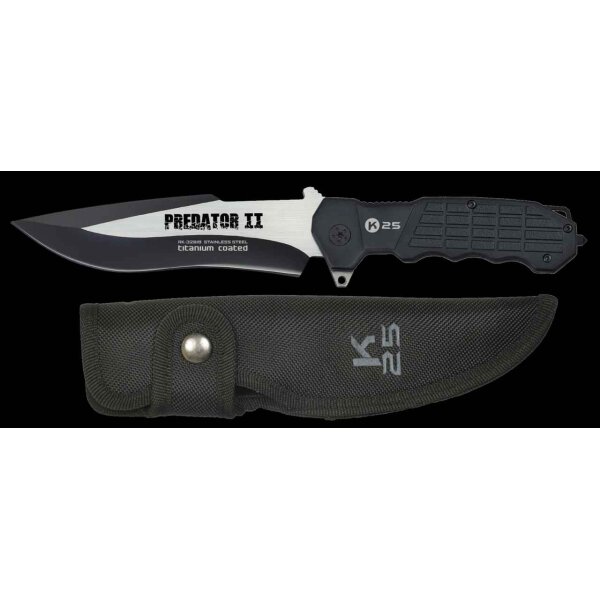 K25 Predator II 7Cr17MoV Alu-Gummigriff Nylonscheide
